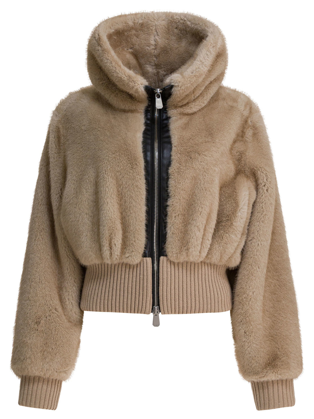 Pinko Faux Fur Bomber Jacket Jackets and Coats - Beige | 08eb205d0fb6b6c23f2fa44722266b94bcdfb6e8