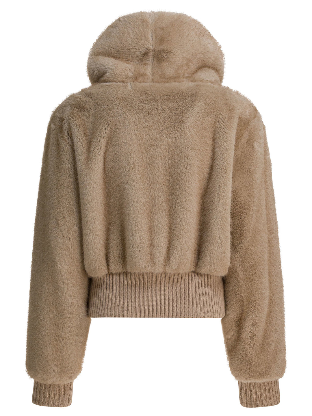 Pinko Faux Fur Bomber Jacket Jackets and Coats - Beige | 49c2473b76a24a808474f073658c0a83d3e2626b