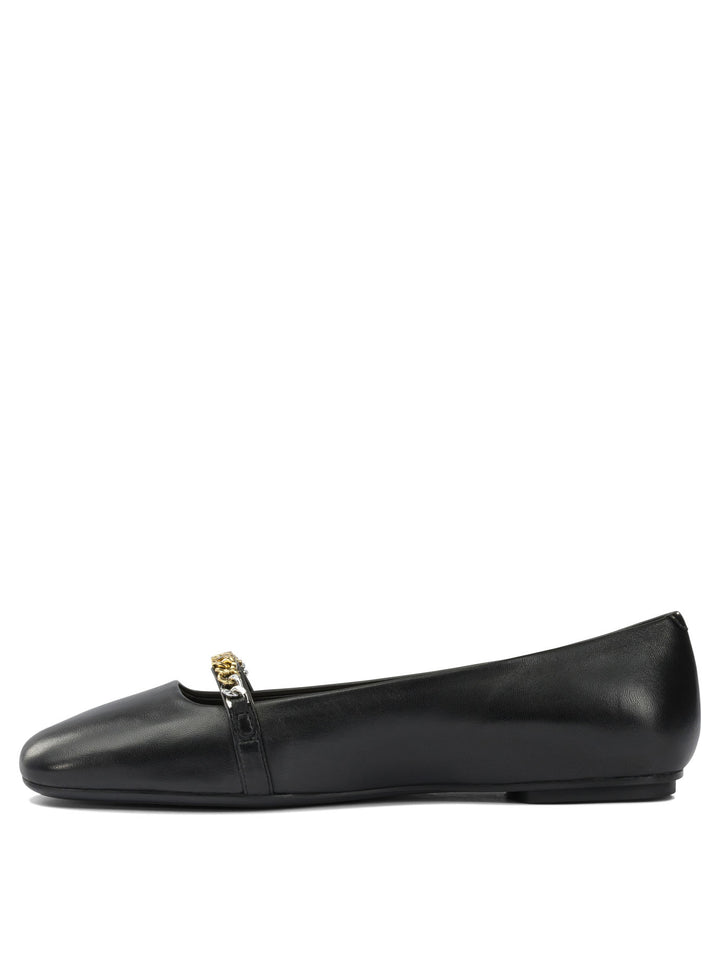 Pinko Leather Ballet Flats With Square Toe Ballerinas - Black | ab425e79f485a40803d6040185e8ee9ba49c3099