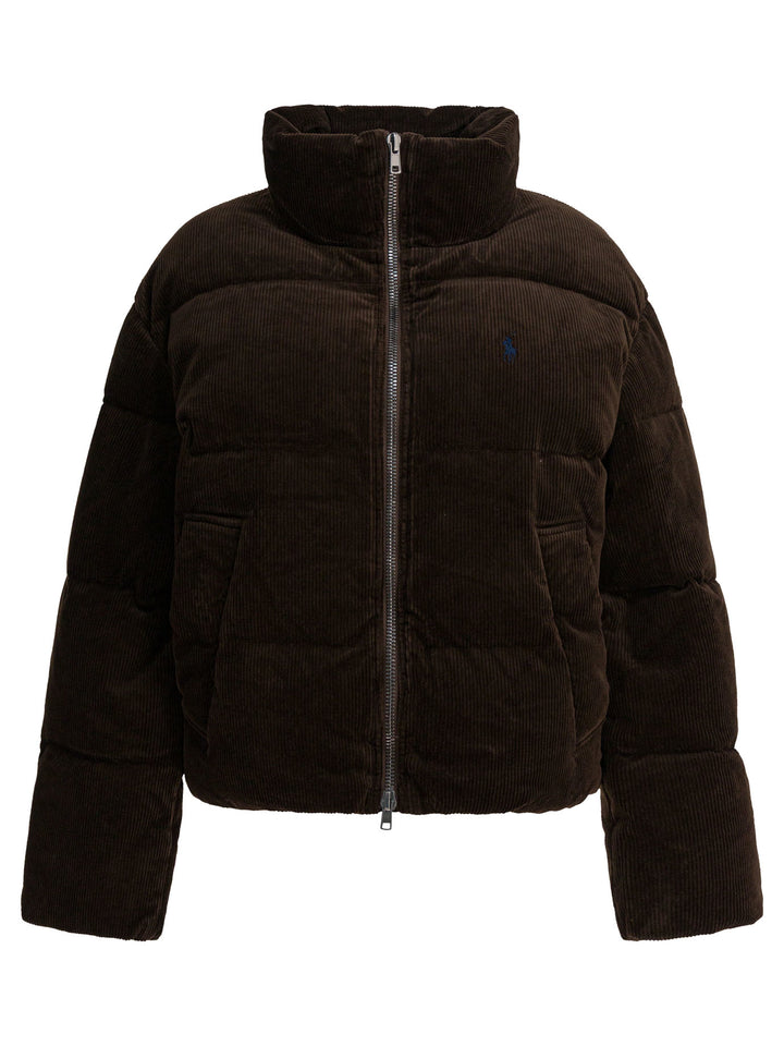 Polo Ralph Lauren Short Down Jacket With Pony Jackets and Coats - Brown | 99f4c232f1094ed2778a489bb771c8243601d81e