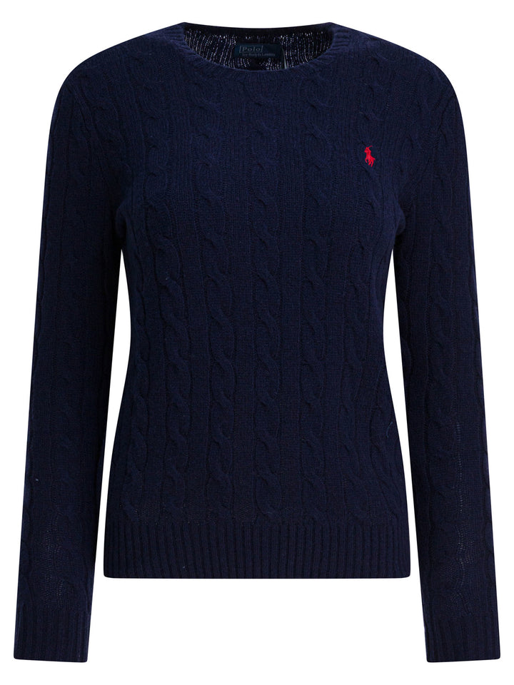 Polo Ralph Lauren Wool And Cashmere Crewneck Sweater Knitwear - Blue | fae75535b37753ab8ff42e0ebe39afb672daca73