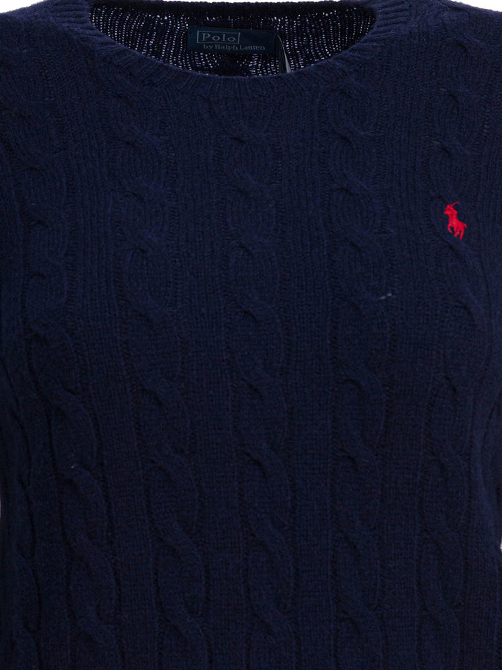 Polo Ralph Lauren Wool And Cashmere Crewneck Sweater Knitwear - Blue | 616e5b0e145bca402a4e2d97b4dd04beeea2cdcd
