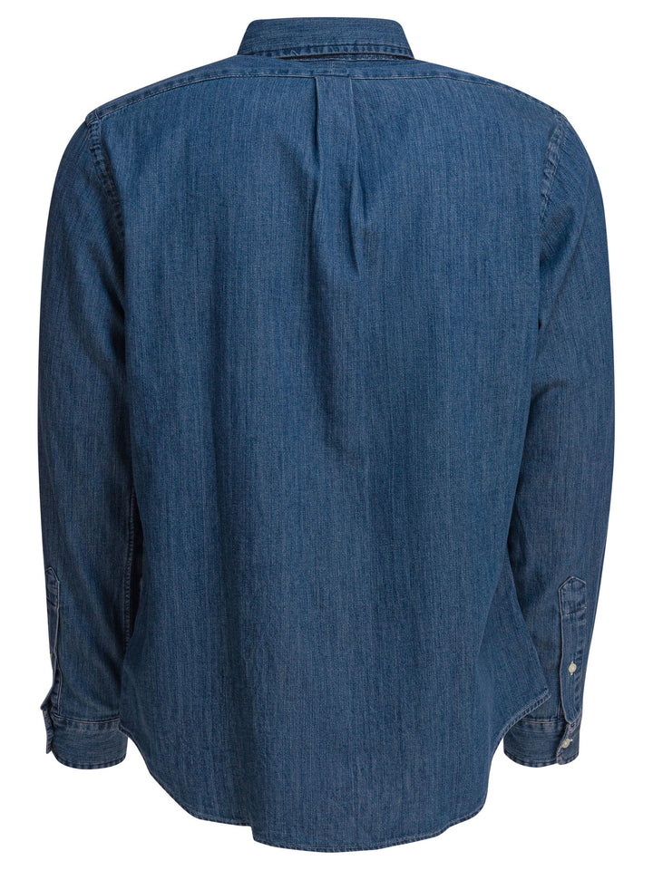 Polo Ralph Lauren Custom Fit Denim Shirt Shirts - Light blue | 7d36923e617dc5eef4fc43505fc3e097f1ce3ac2