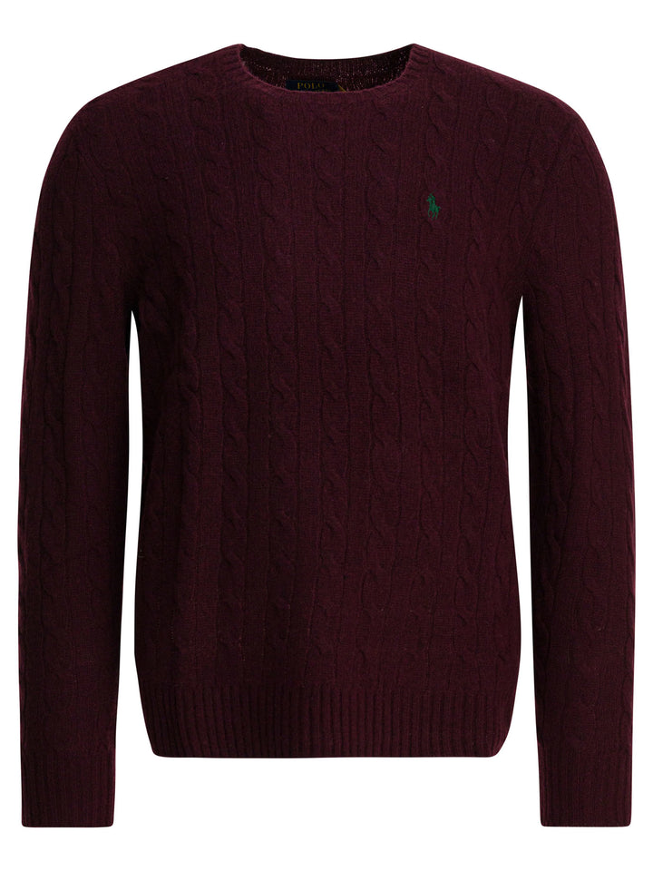 Polo Ralph Lauren Wool And Cashmere Sweater Knitwear - Bordeaux | 30a6891c6c7eb7f3792d4179c1ab90d59799865d