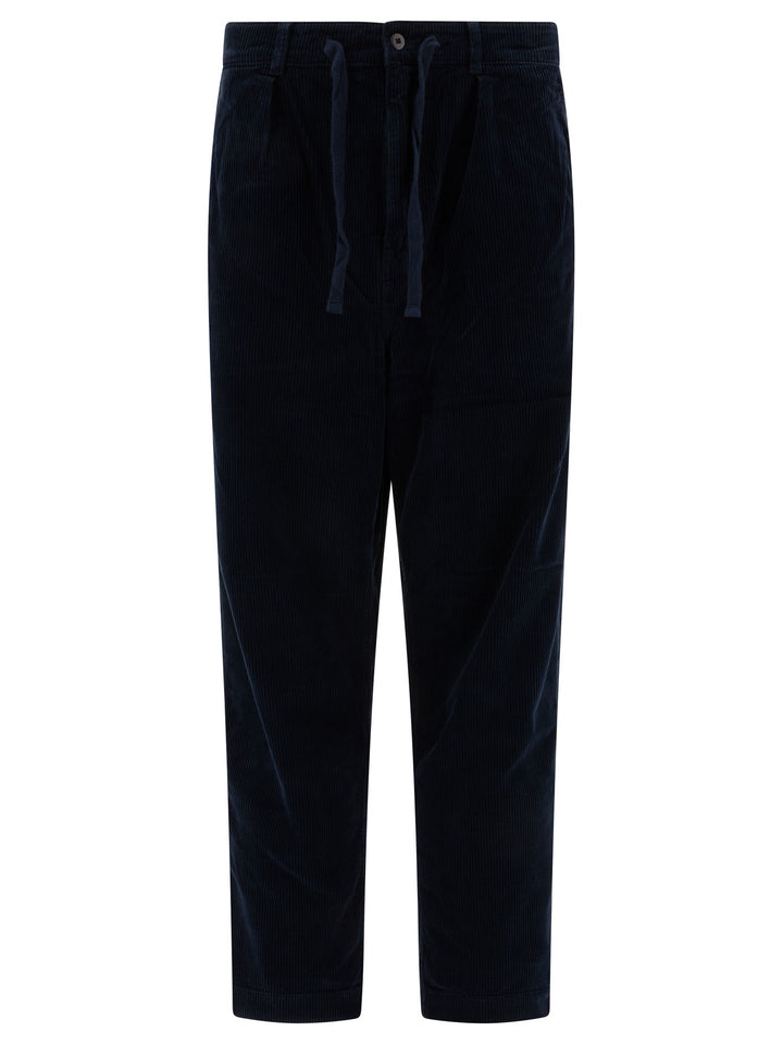 Polo Ralph Lauren Pleated Corduroy Trousers - Blue | 1716ca7c38d15f7639a06e33da89d429b386534e