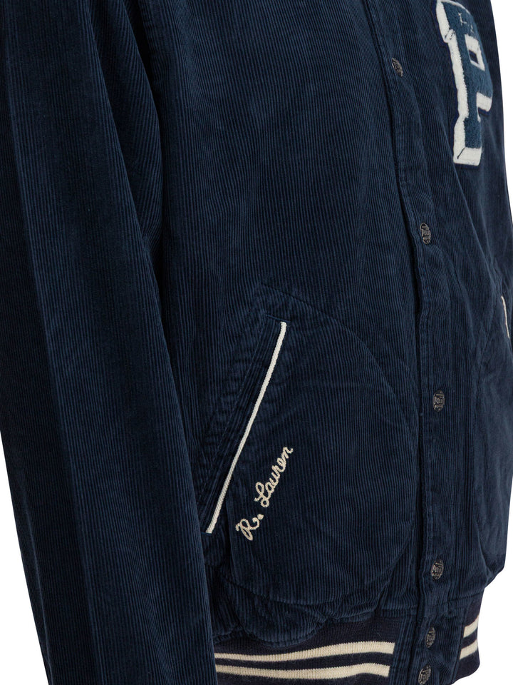 Polo Ralph Lauren Bomber In Cotone E Lana Jackets and Coats - Blue | 170c7bf305df5d5a0d9c7099d5539efaabeab419