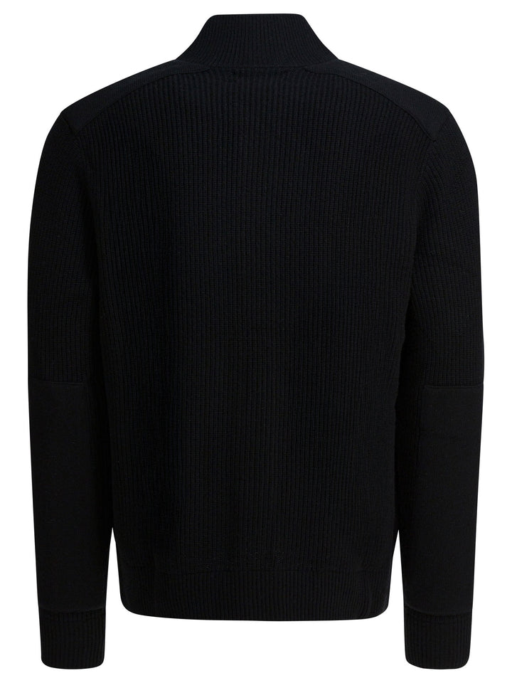 Polo Ralph Lauren Wool Cardigan With Mock Neckline Knitwear - Black | 574fcc888e737ce491020b88e66f5d686a27fe79