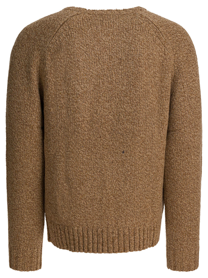 Polo Ralph Lauren Mottled Wool Sweater Knitwear - Beige | fabe4129b4b5d2f59323e9adbe3c2196e5acc179