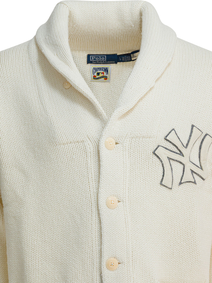 Polo Ralph Lauren "New York Yankees™ Wool Cardigan Knitwear - White | fe893e929857178bdfc03c97857a524300a64245