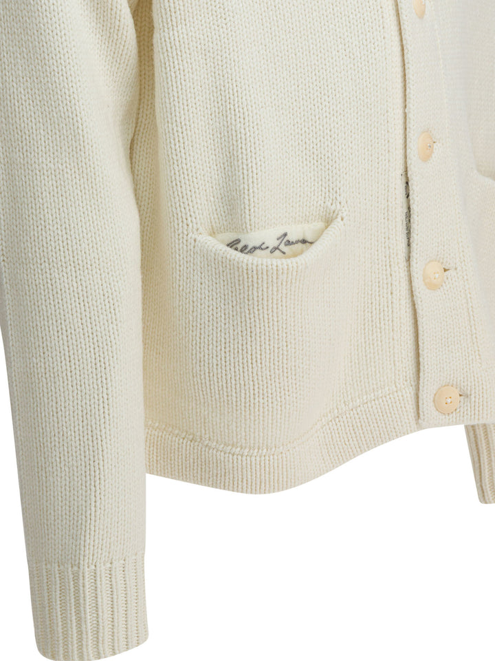 Polo Ralph Lauren "New York Yankees™ Wool Cardigan Knitwear - White | 1dff93a5a7f91bd0c37b45671fc35549d3c4c91a