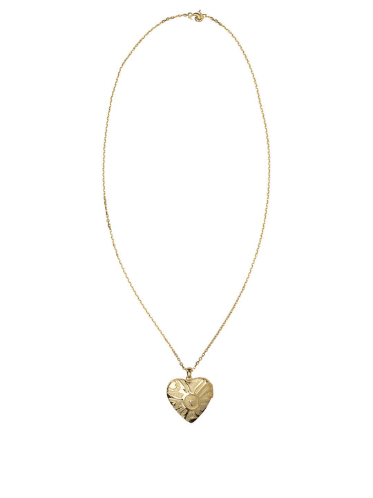 Heart Pendant Necklace Jewels Gold