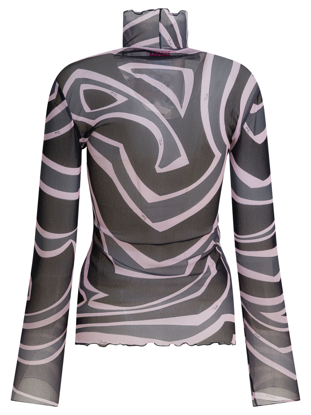 Pucci Labirinto Print Tulle T-Shirt T-shirts - Black | 66b4139fbf84df022349a47e81893777e8895561