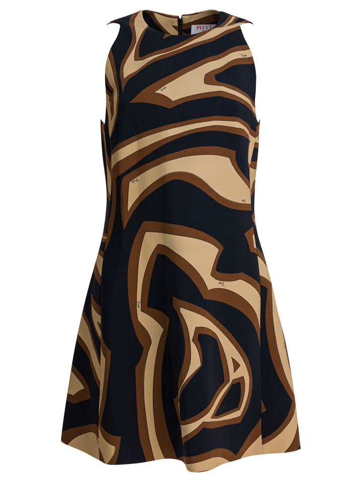 Pucci Labirinto Print Trapeze Dress Dresses - Black | 8b8d39a6c1d962b6700d57d0e1ef9f2065d871f6