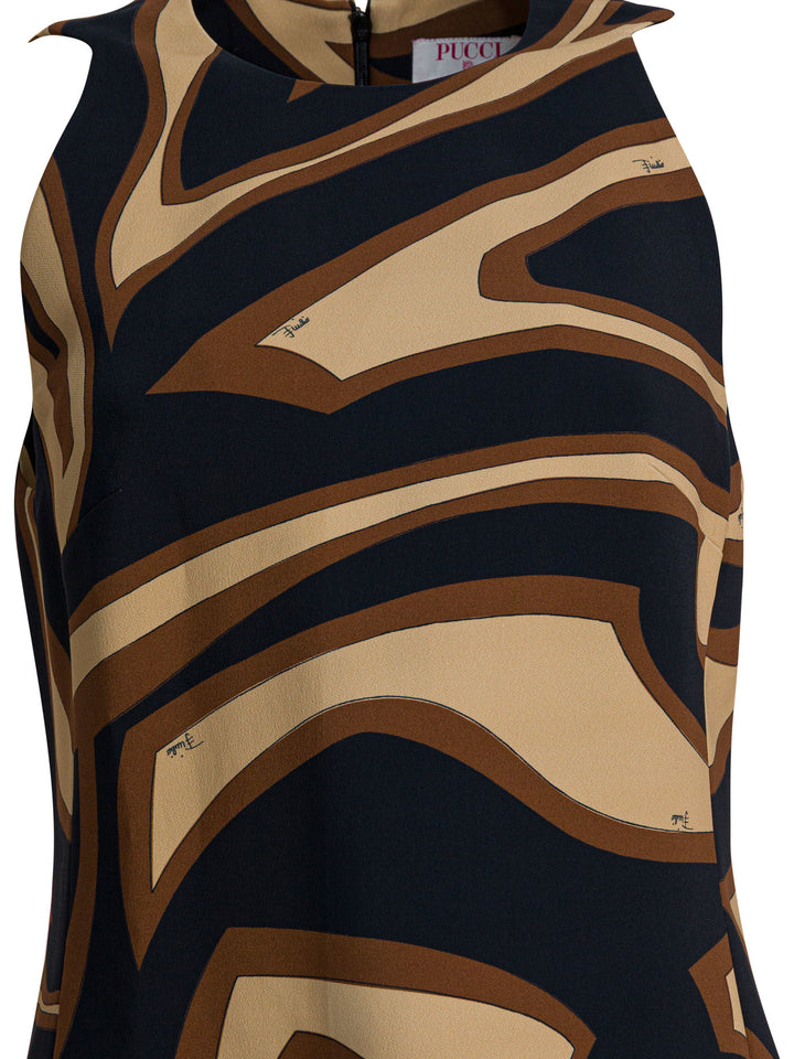 Pucci Labirinto Print Trapeze Dress Dresses - Black | 34094b1c256746fdf0f79aee71fe85325911ff1b