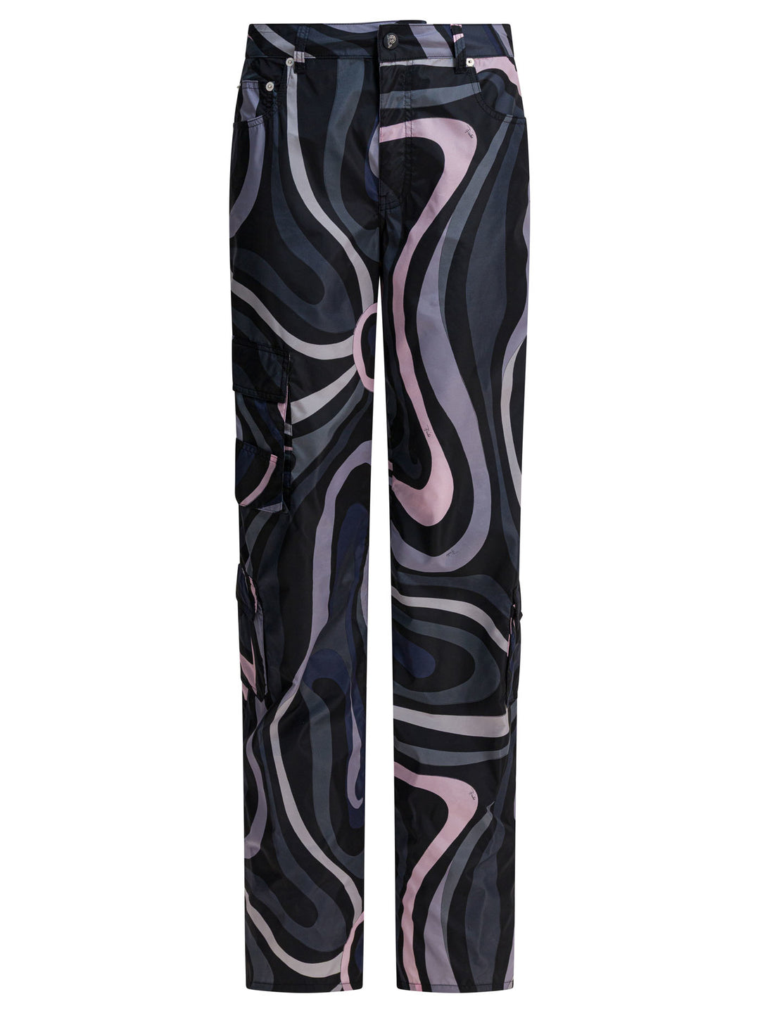 Pucci Marmo Print Cargo Pants Trousers - Black | 81ac3682b695303e595e5f8de6682f69a1885cb7
