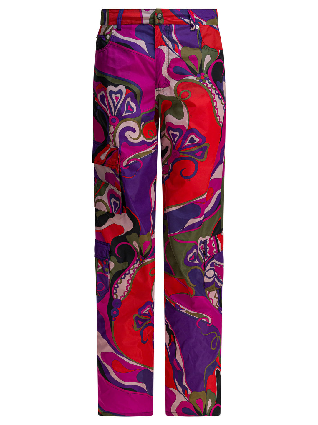 Pucci Cargo Pants With Orchidee Print Trousers - Purple | a7952bab46f1ba6d8be097ada4fcab0b30a8afdc