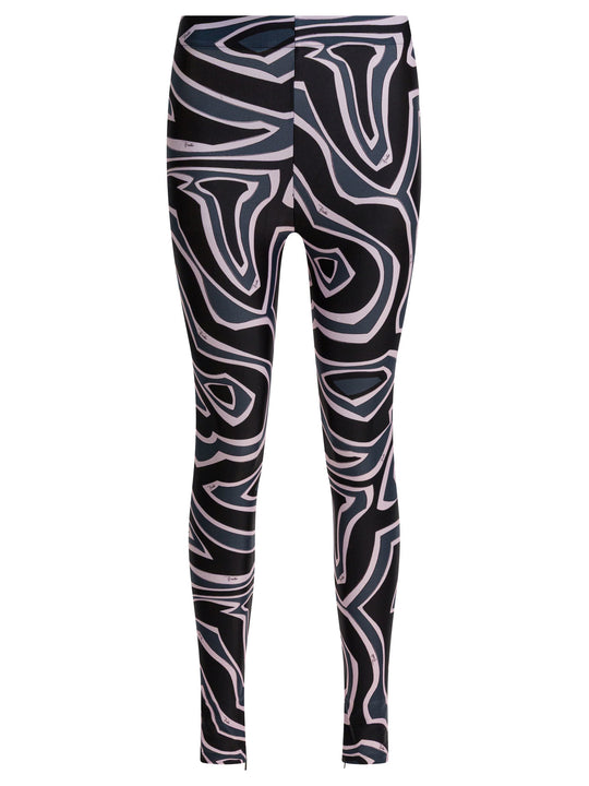 Leggings With Print Trousers Black
