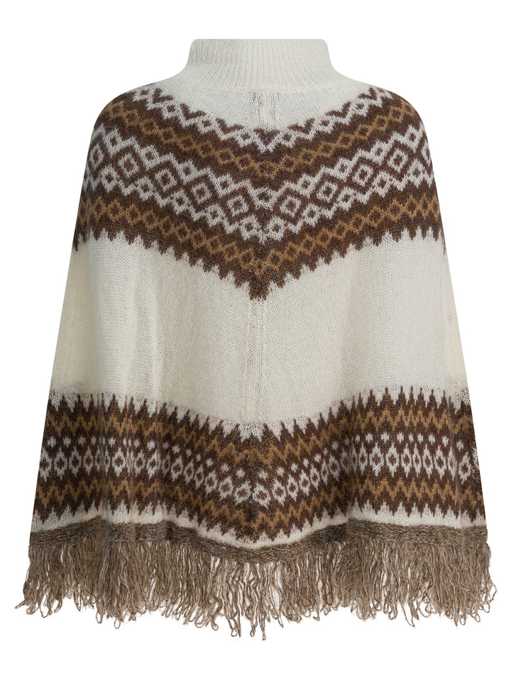 Rakkì Anna Marie Poncho Jackets and Coats - White | 7b9103c45955487a79cd0cd7c9ca972e34fb2b8c