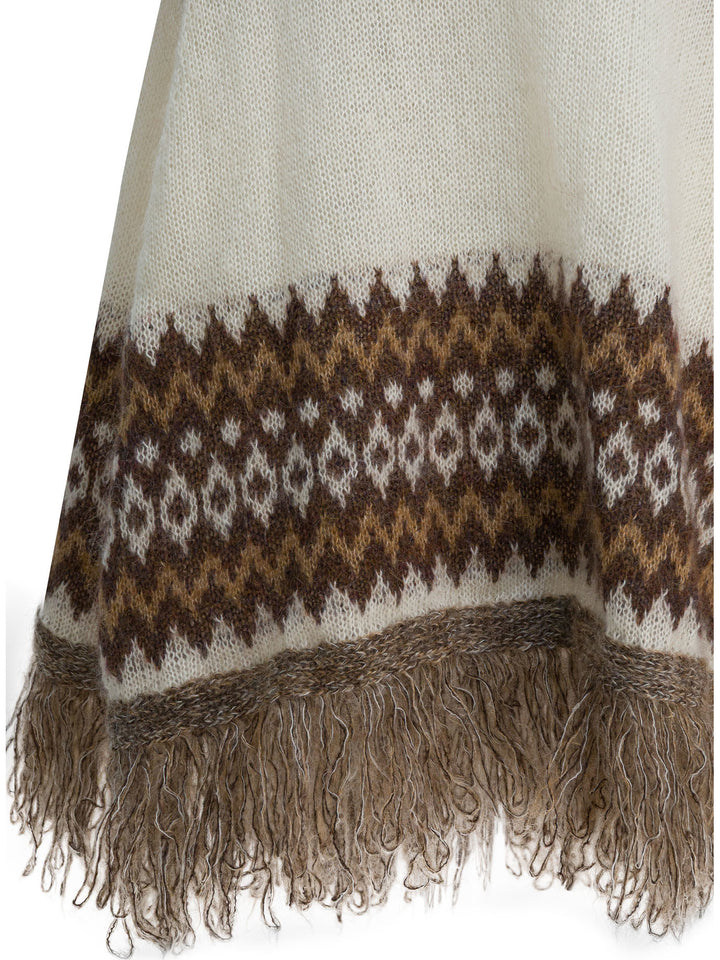 Rakkì Anna Marie Poncho Jackets and Coats - White | 929e43ae3975591f5a109c2bbc6b550c719992a4