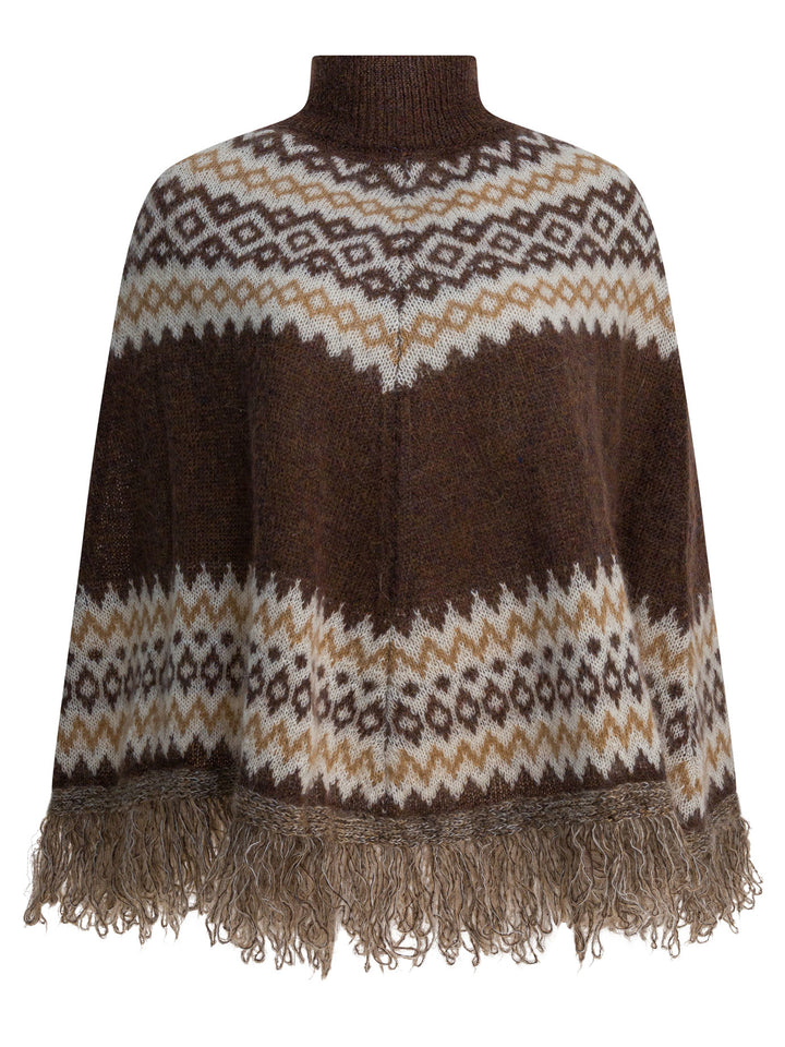 Rakkì Anna Marie Poncho Jackets and Coats - Brown | 68e2907ea45b359ee086d2aa86cc4e8366b0bf3b