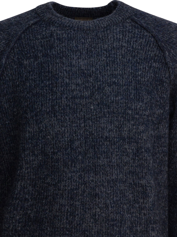 Rakkì Wool Crew Neck Sweater Knitwear - Blue | 868a039a5133036b7ae47834d07f8c750564ff7b