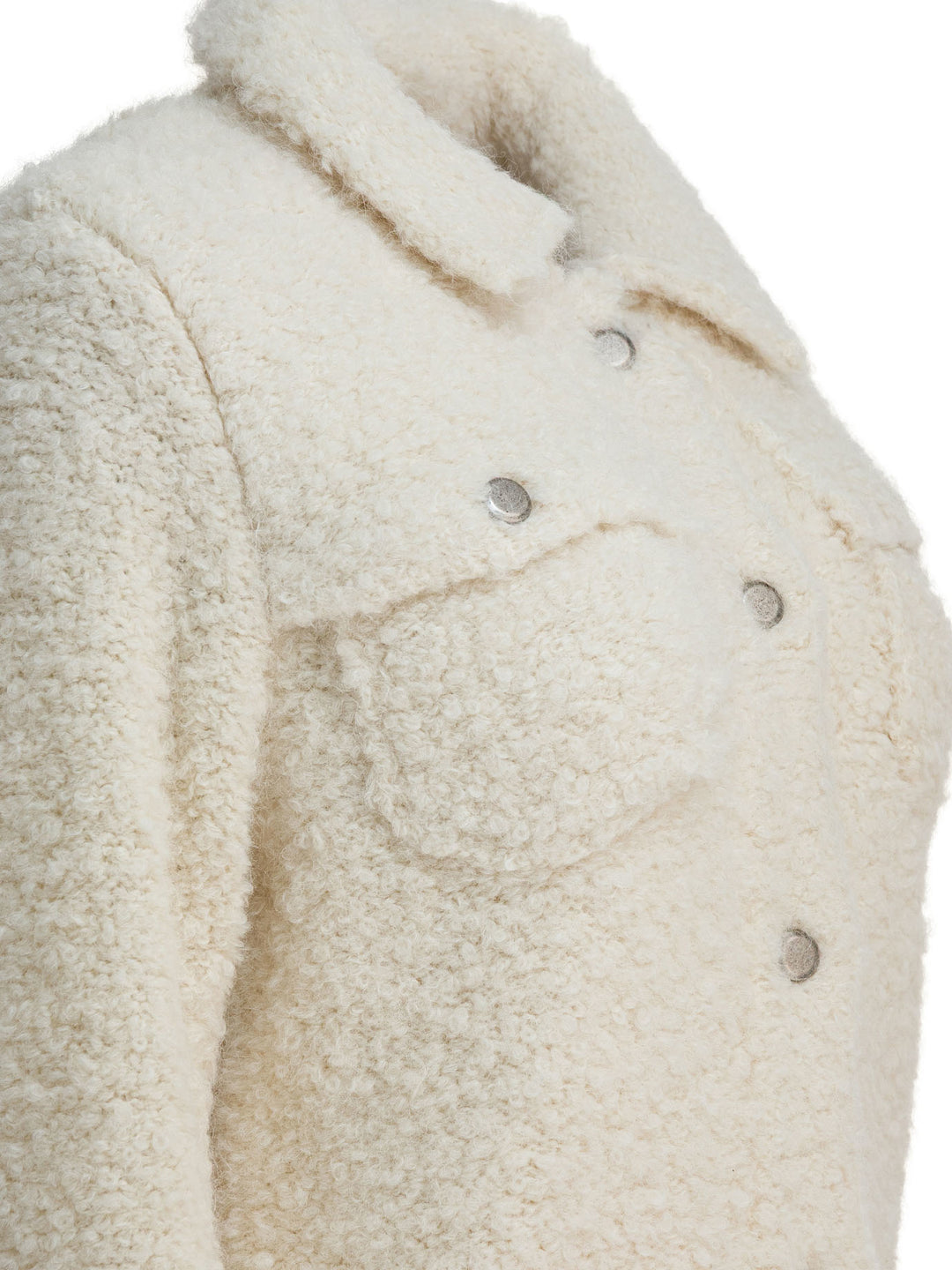 Rakkì Wool Blend Overshirt Jacket Jackets and Coats - White | 052b1f15490062a872b4c61996a276211fbaca83