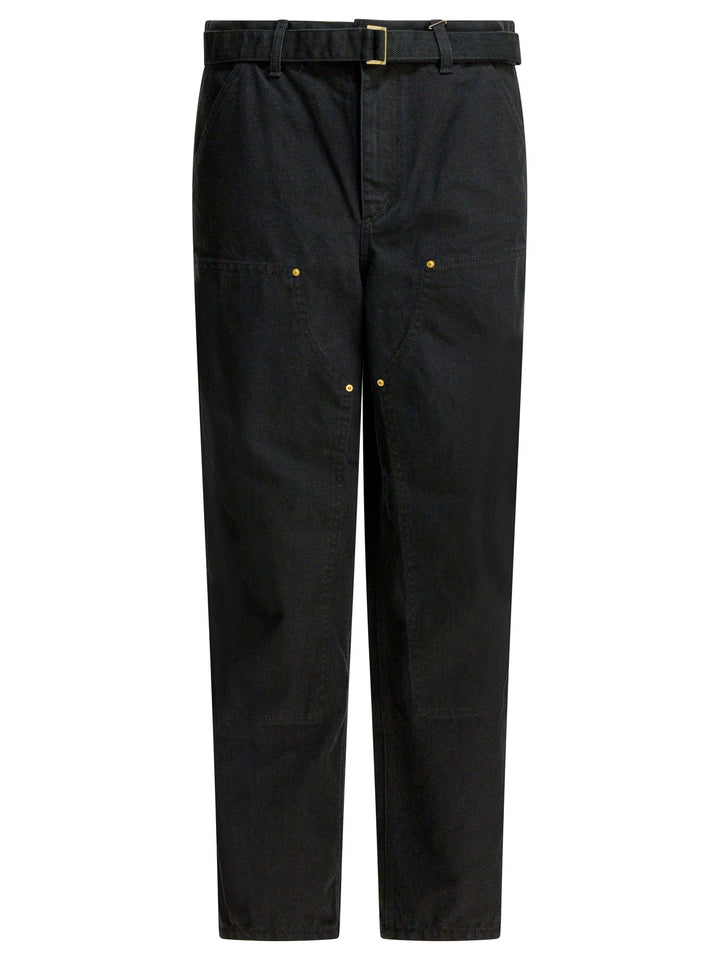 Sacai Duck - Sacai X Carhartt Wip Trousers - Black | c80684a790a95d451242a8ec41b6444378f112ef