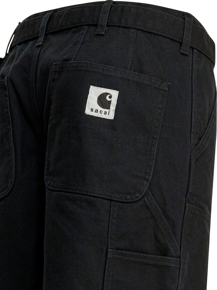 Sacai Duck - Sacai X Carhartt Wip Trousers - Black | 35d56662d0c68012b271643f33988e9563f211b6