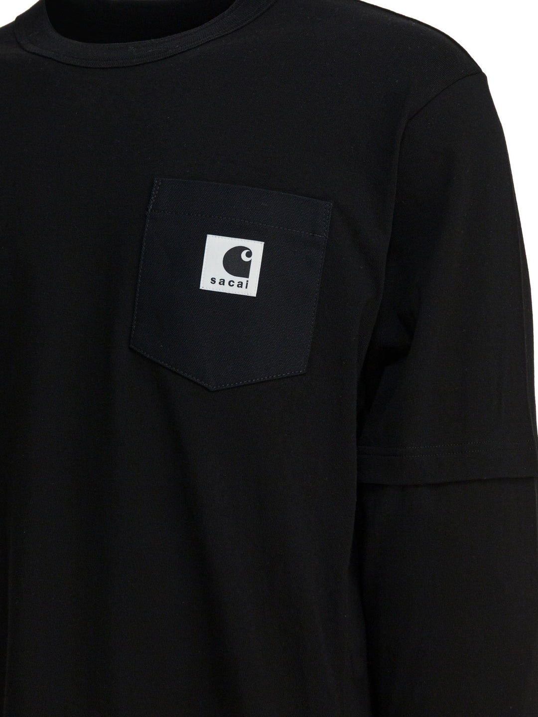 Sacai Sacai X Carhartt Wip T-shirts - Black | e0505adb017cced8ca233ab693bd3e637718b673