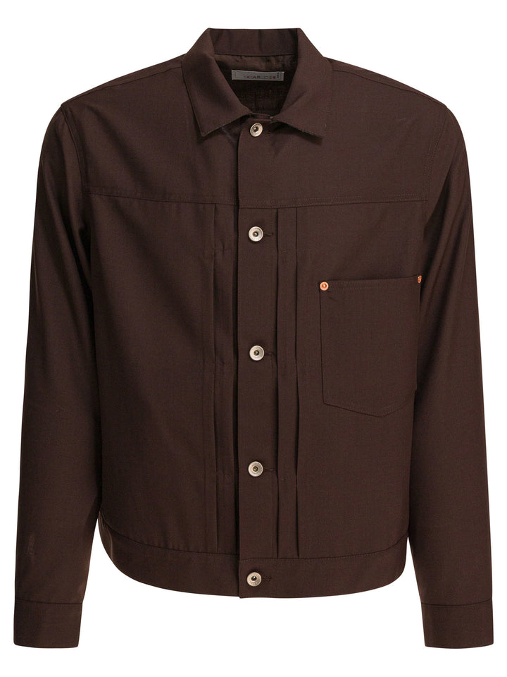 Sacai Suiting Jackets and Coats - Brown | b4512fc6073c7972f8496911668a5f8f71d3ac66