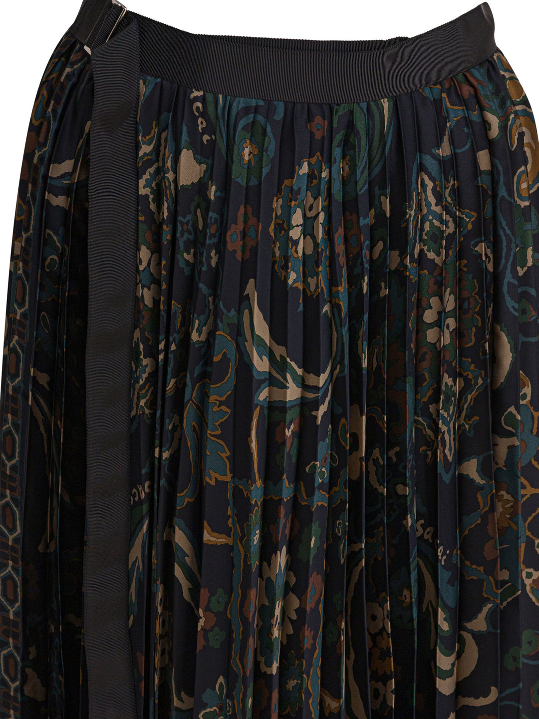 Sacai Floral Print Skirt Skirts - Blue | f613618c8549ada65cb07eff4c3afbe93a21f734