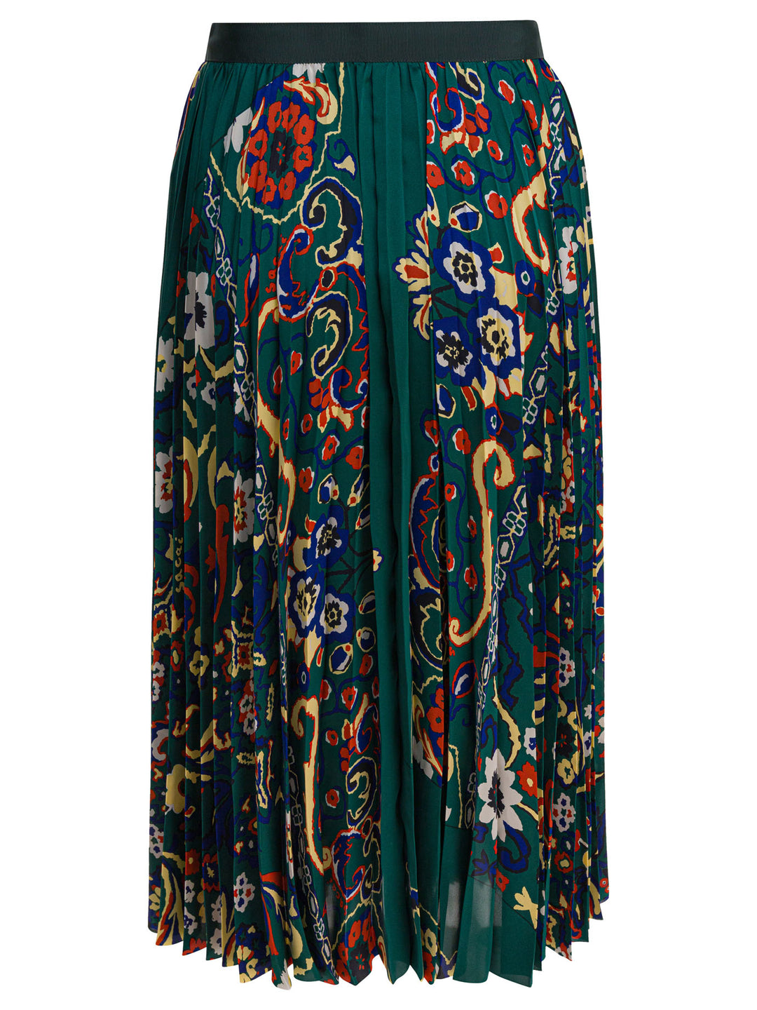 Sacai Floral Print Skirt Skirts - Green | 65713492615390e38eeb66e622e52fe2fb663754