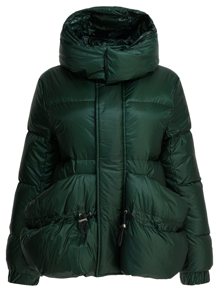 Sacai Quilted Nylon Down Jacket Jackets and Coats - Green | bffa37c21c597d0fdae850cfd0fea42fef9160f1