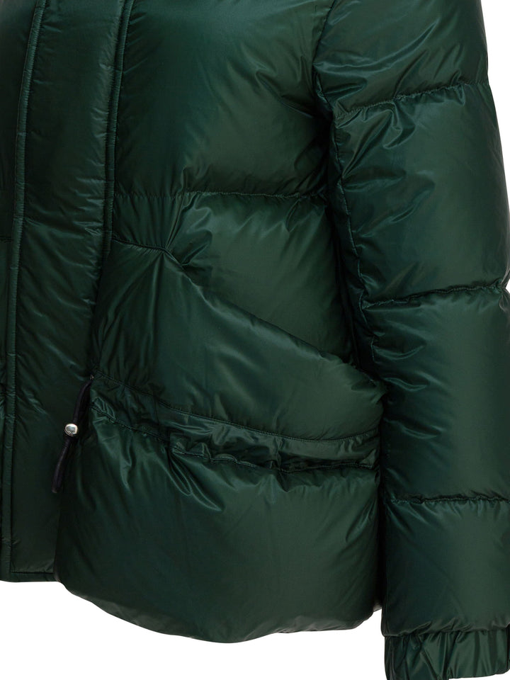 Sacai Quilted Nylon Down Jacket Jackets and Coats - Green | d8c7aa6fe4164de2b7aa84f5b9ad9e1d325e5933