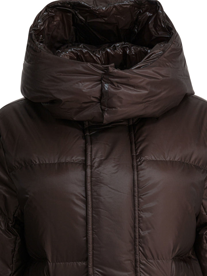 Sacai Quilted Nylon Down Jacket Jackets and Coats - Brown | 164a0dbc3eb62af4e8329cadf70c395b059627d5