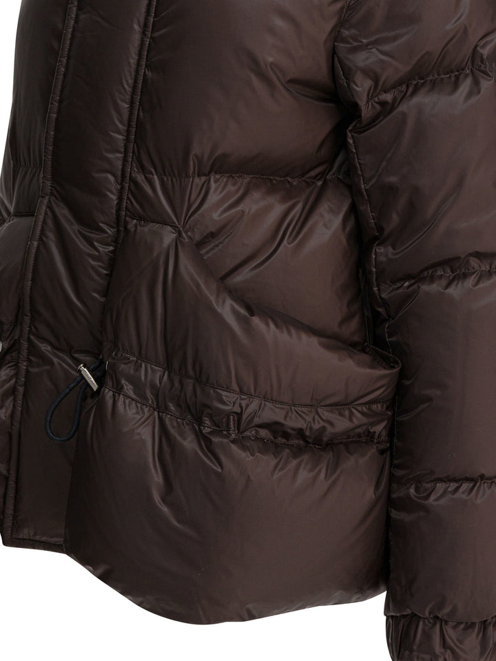 Sacai Quilted Nylon Down Jacket Jackets and Coats - Brown | c2744a3a5b32452d396b86cea644629991f7be52
