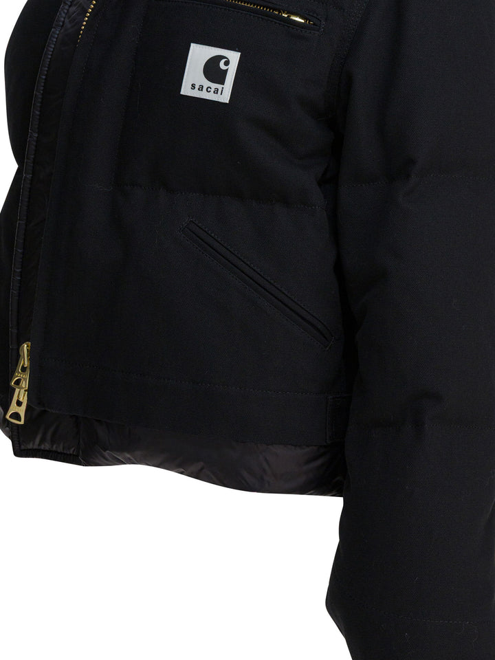 Sacai Sacai X Carhartt Wip Duck Puffer Jackets and Coats - Black | ce3a210166c8527647ad447458aef65a79eb7a32
