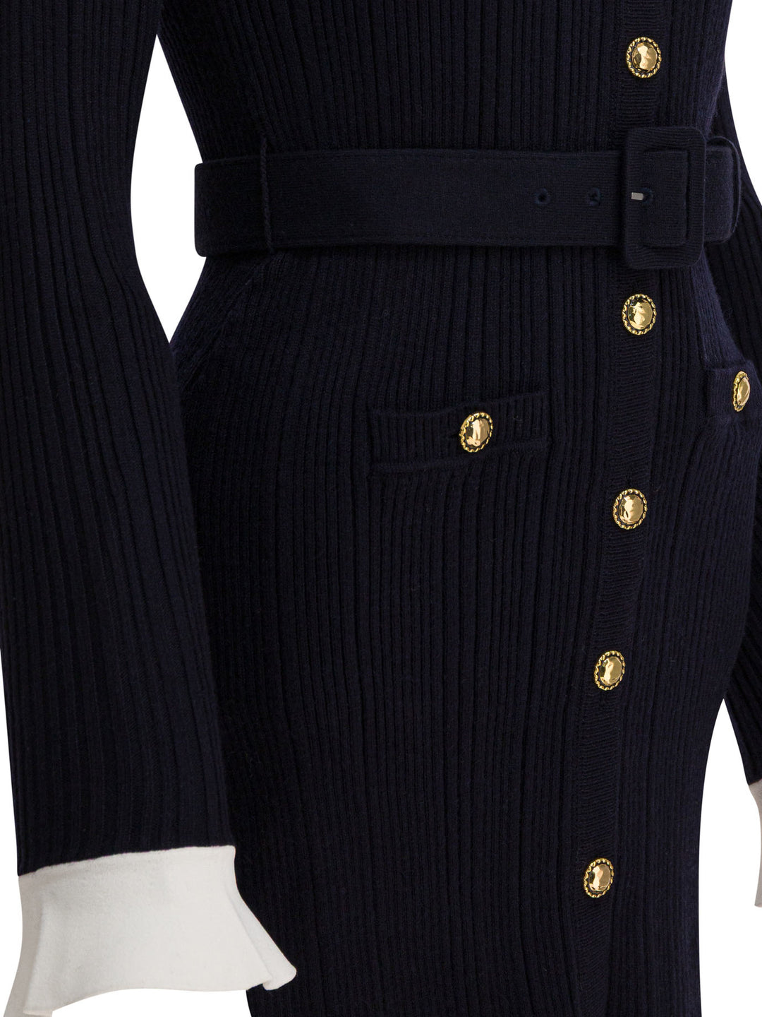 Self-Portrait Short Viscose Knit Dress Dresses - Blue | 96b3ab63f87f1e3d5ab887258776684f9ebcc72b