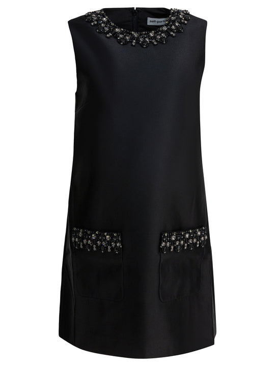 Embellished Sheath Dress Dresses Black