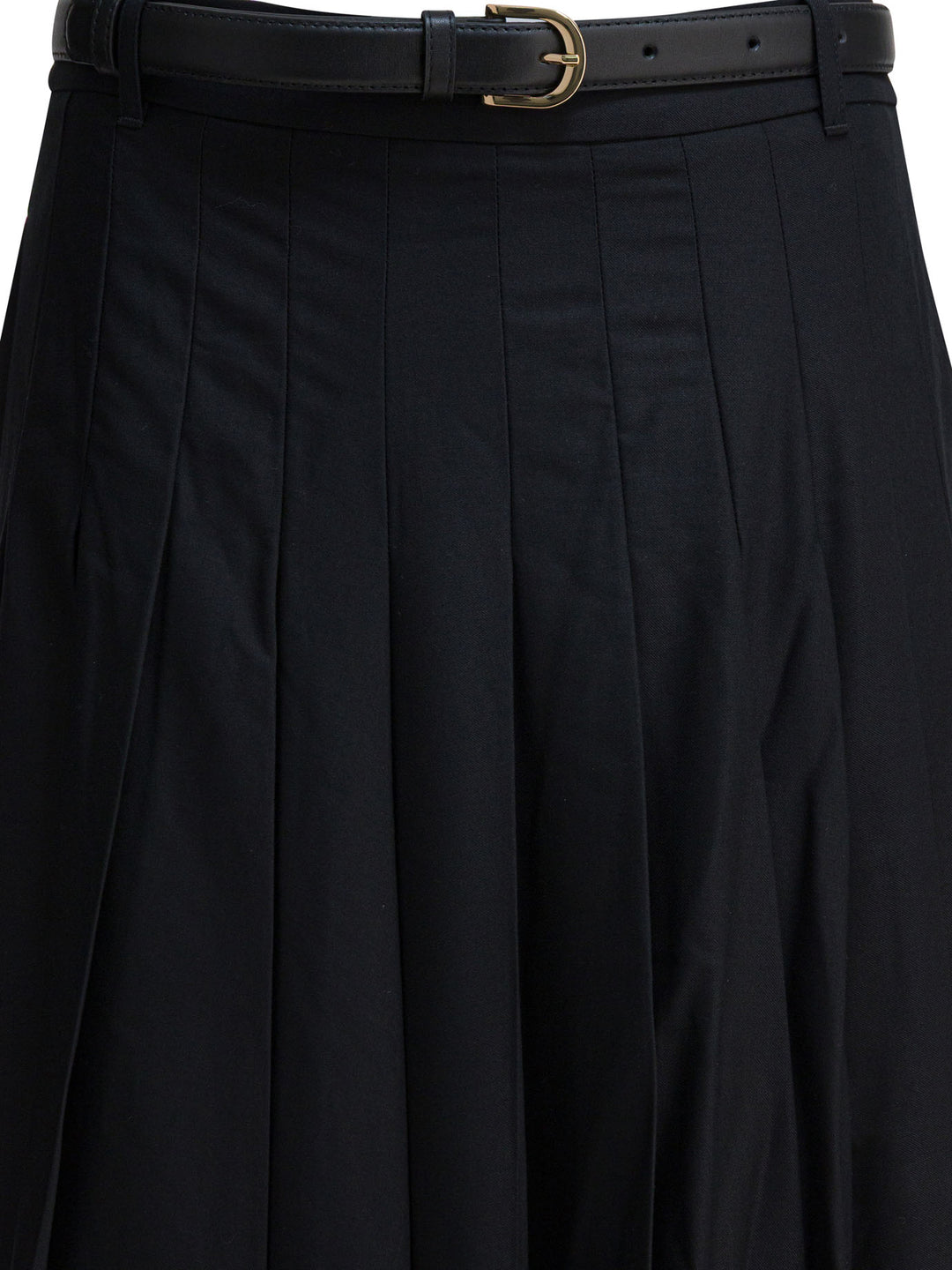 Self-Portrait Long Pleated Skirt Skirts - Black | a8877b158b29a9bcd21a90cf6aac284d54b44616