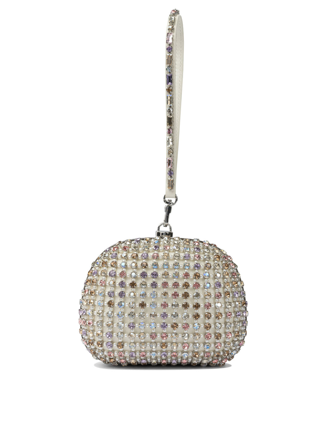 Self-Portrait Multi Crystal Clutch Clutches - Silver | 229f5e9f411d804f877afe3066c23fb1b7a75a35