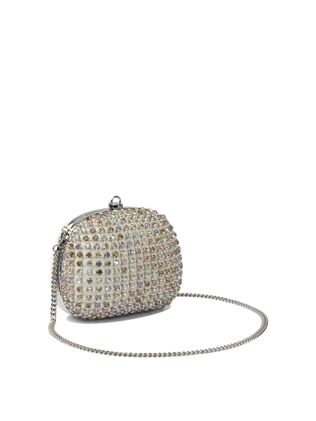 Self-Portrait Multi Crystal Clutch Clutches - Silver | a9f9714e03498904f6dd96c59657ec5dba828590