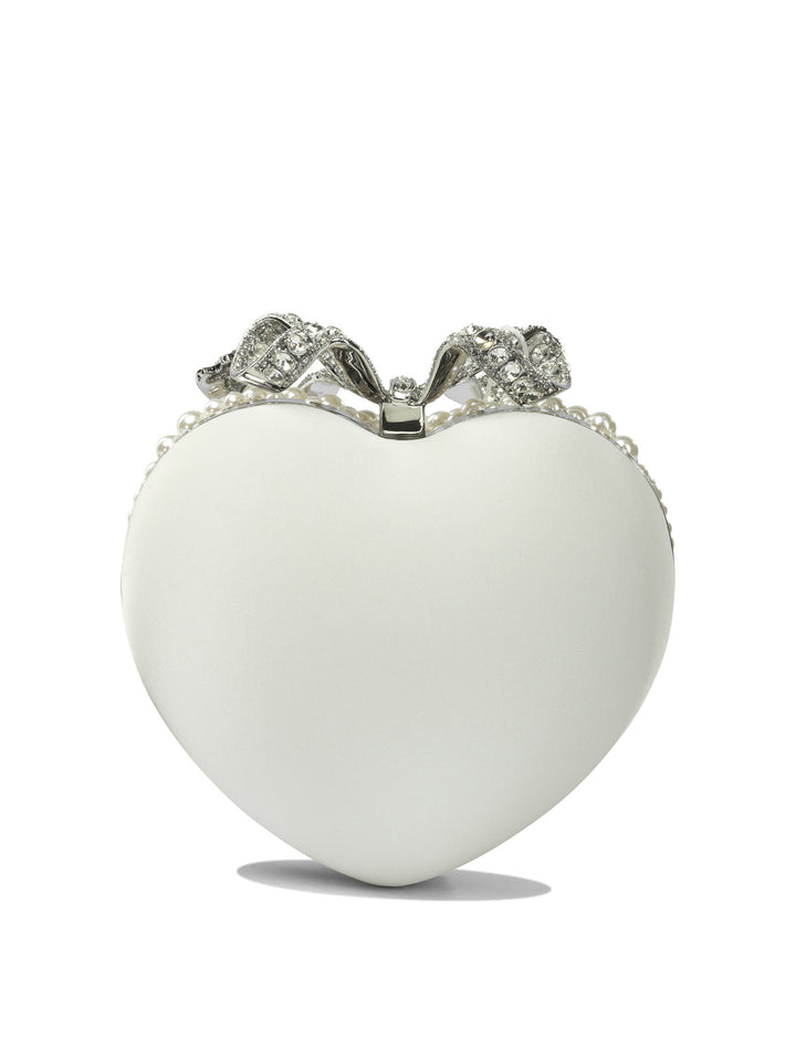 Self-Portrait Heart-Shaped Clutch Clutches - Beige | 341a4aaa860ab66742da9e995a4de835ab8fb5d2