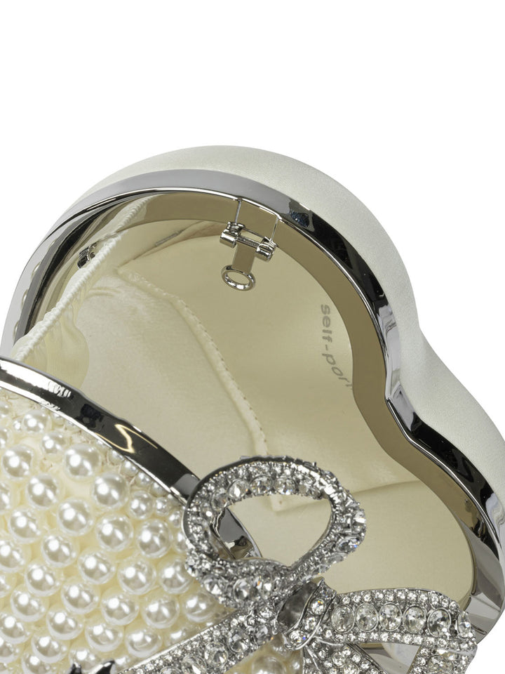 Self-Portrait Heart-Shaped Clutch Clutches - Beige | 158fcb8031b43038a1517d9d9d1da47ccc4544ef