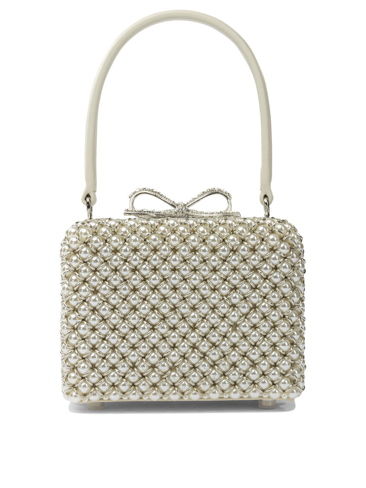 Self-Portrait Handbag With Pearls Handbags - Beige | 0c5e1fc903654df36bb05d7f6b329d31106483be