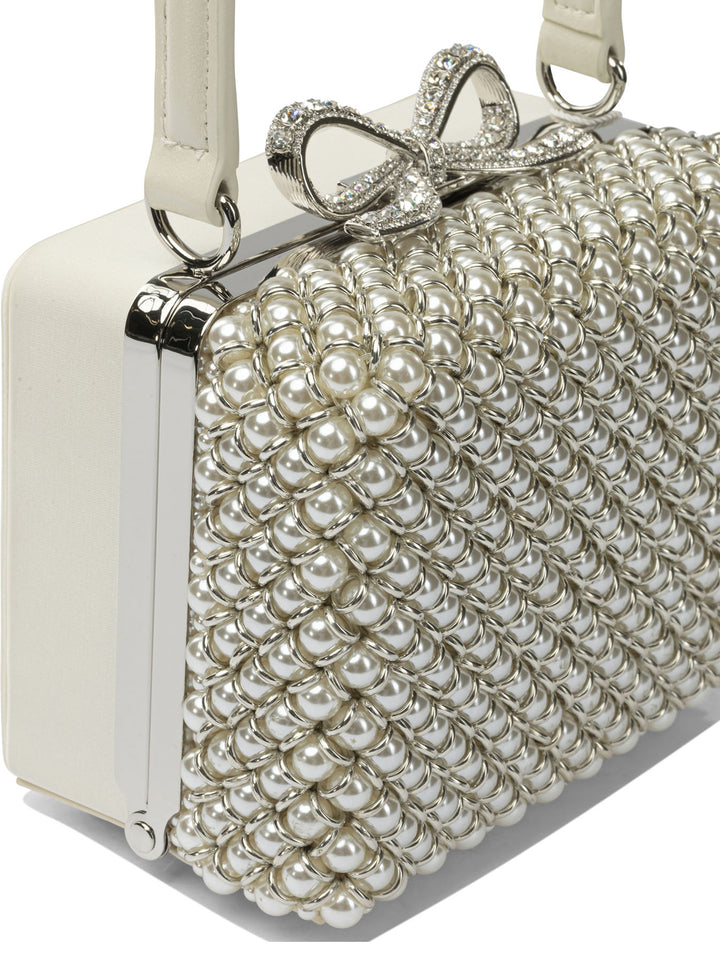 Self-Portrait Handbag With Pearls Handbags - Beige | e81f37226c7ed1370e51f089e86bbb1500c894a8