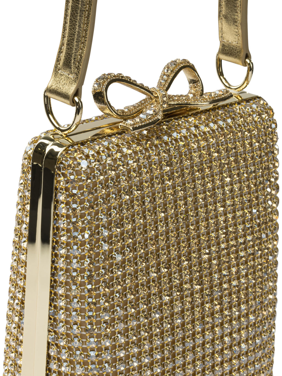 Self-Portrait Gold Crsital Mini Handbag Handbags - Gold | 7e7c952d8767d48fe790991a6ead2b3cd1b9dbba