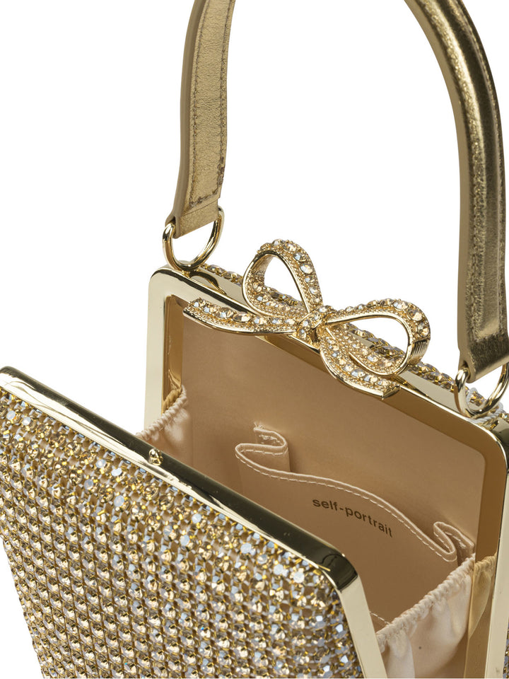 Self-Portrait Gold Crsital Mini Handbag Handbags - Gold | 0a596c5ebb6fe361c9490cbaf7f342865cfde0f1