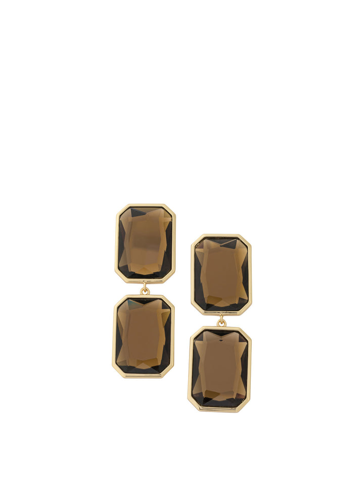 Self-Portrait Amber Earrings Jewels - Gold | c967e7324099cf8977fcf2c8a7e25d8aec929d14