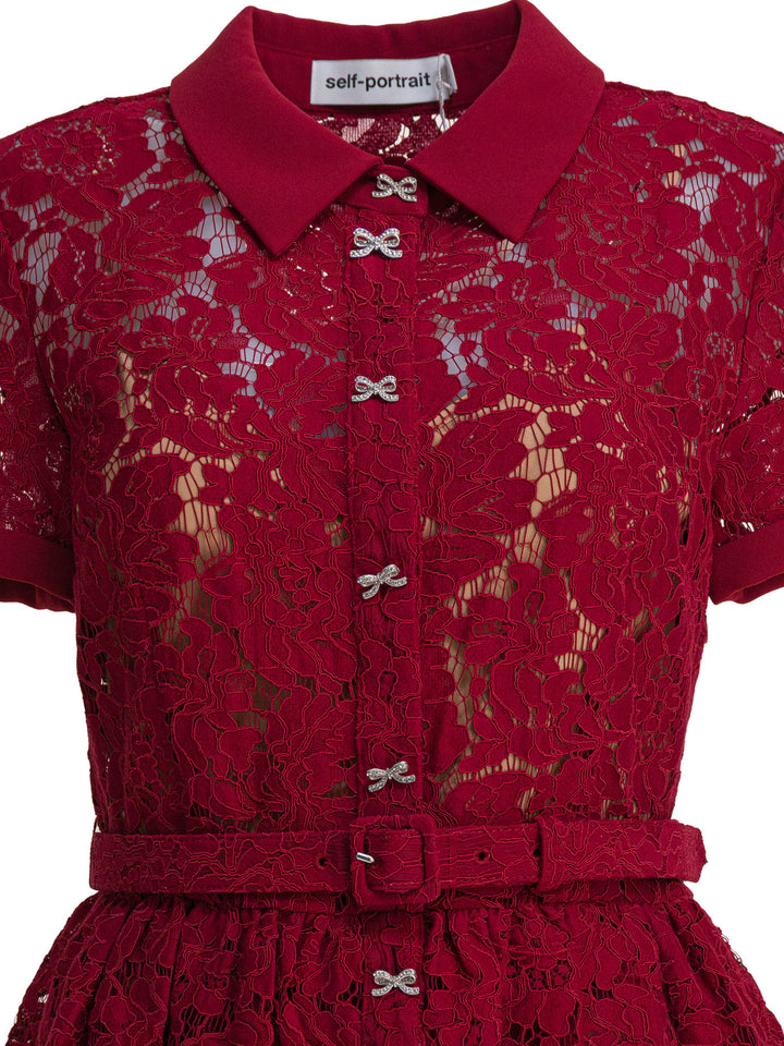 Self-Portrait  Dresses - Bordeaux | 58a6bece31e0b7777b7fb83f3f0fb5571b1c2aae